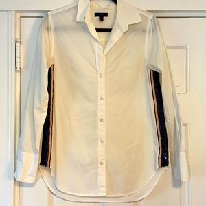 J.Crew Sequin Detail Button Down